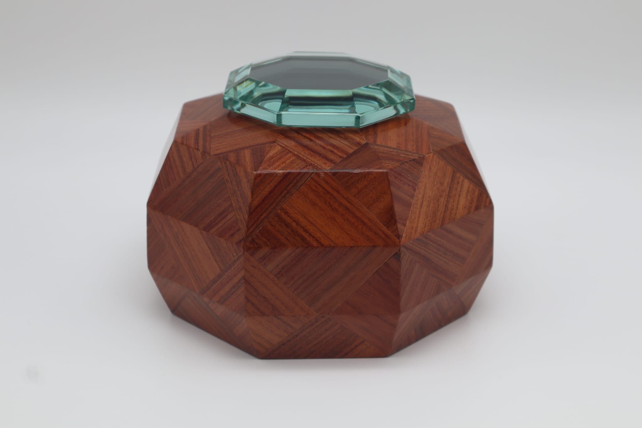 Rare Polyhedral Trinket Box by Pietro Chiesa for Fontana Arte, ca. 1940s