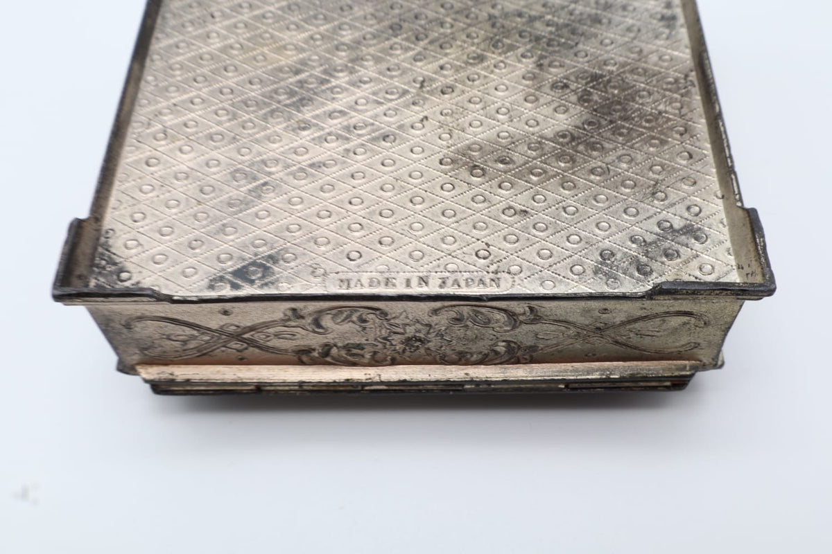 Silver-Plated Relief Jewelry Casket – Japan, c. 1920–1940