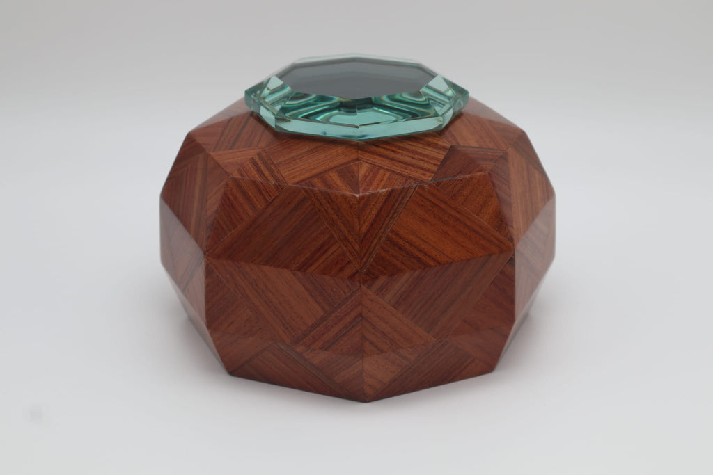 Rare Polyhedral Trinket Box by Pietro Chiesa for Fontana Arte, ca. 1940s