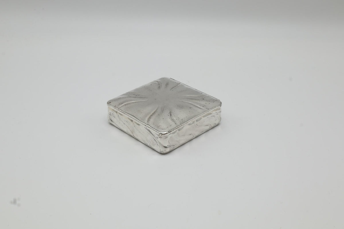 Art Deco Silver-Plated Cigarette Box with Cedarwood Lining – Germany, c. 1920-1930