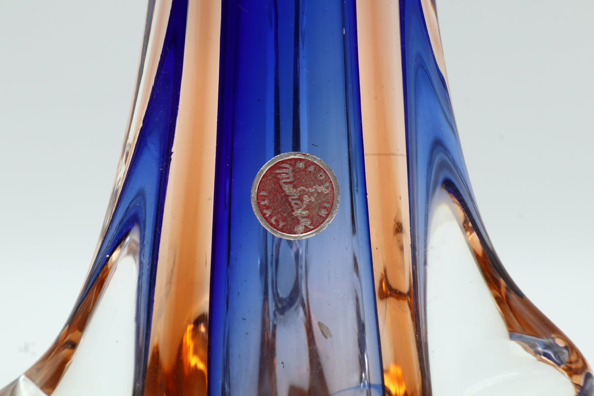Mid-Century Murano Style Sommerso Glass Vase – Italy, 1960s