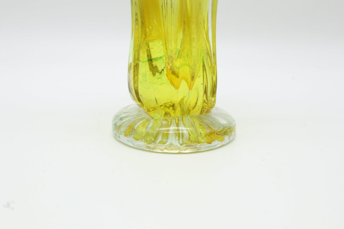 Mid-Century Murano Uranium Glass 'Finger' Vase – Italy, 1940s-1950s