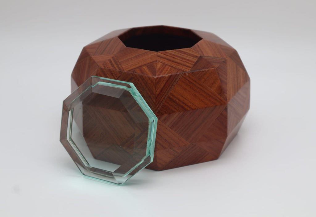 Rare Polyhedral Trinket Box by Pietro Chiesa for Fontana Arte, ca. 1940s