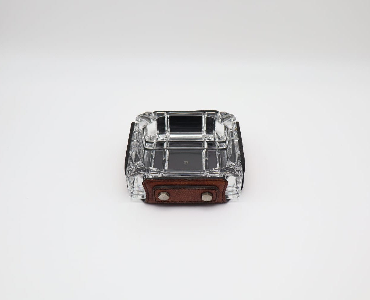Mid-Century Cast Glass Ashtray – 1950s Vintage Design (SOLD)