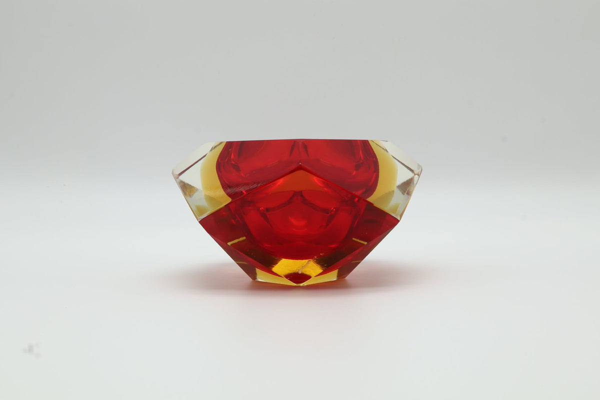 Flavio Poli for Seguso – ‘Sommerso’ Geode Bowl – Italy, 1960s