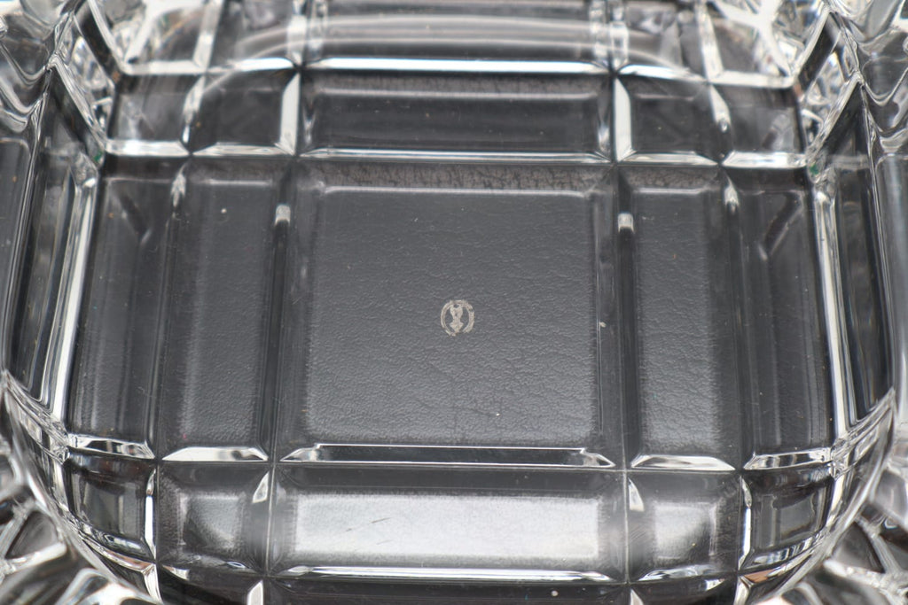 Mid-Century Cast Glass Ashtray – 1950s Vintage Design (SOLD)