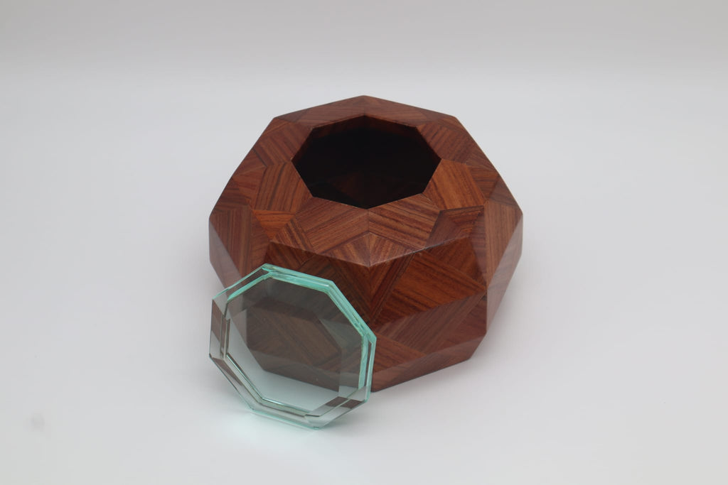 Rare Polyhedral Trinket Box by Pietro Chiesa for Fontana Arte, ca. 1940s