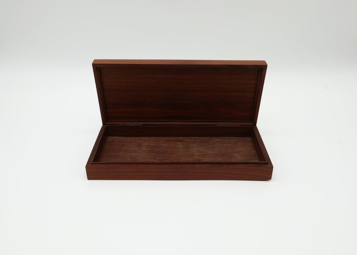 Ottaviani Mid-Century Silver & Enamel Rosewood Box – Italy (c. 1960)