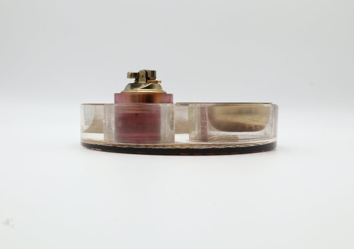 Hollywood Regency Lucite Smoking Set – Italy, 1970s