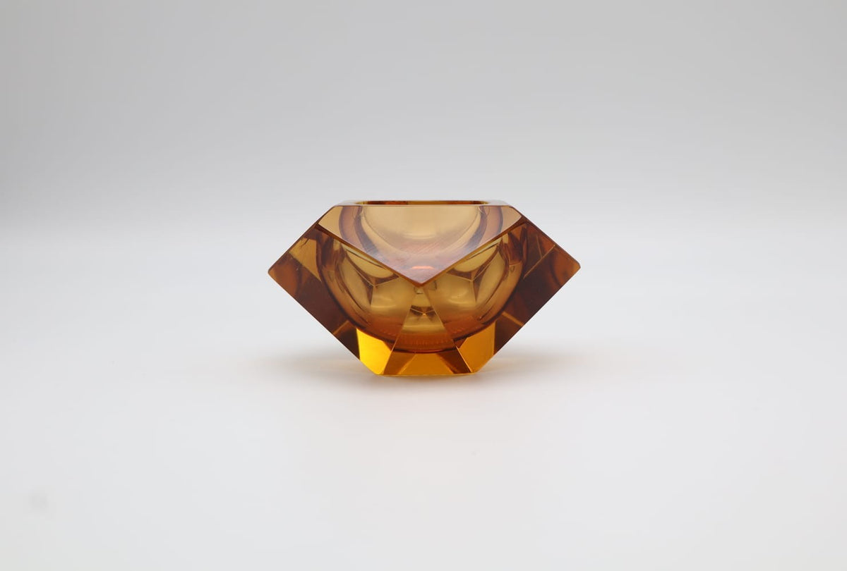 Faceted 'Sommerso' Murano Glass Ashtray by Flavio Poli for Seguso, 1960s – photo 2 of 3