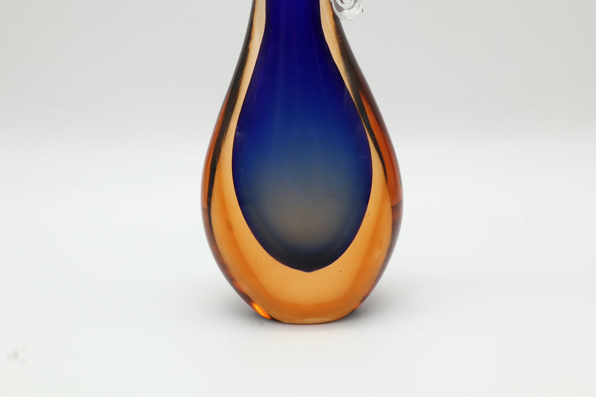 Murano Sommerso Glass Pitcher Vase – Italy, 1960s