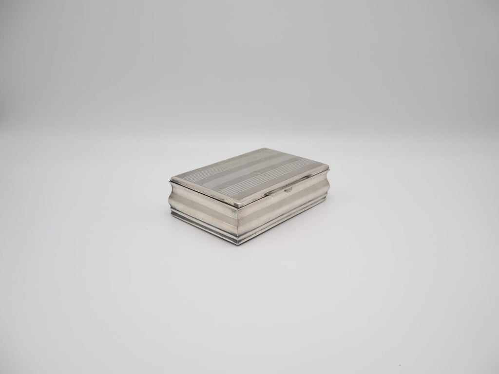 Guilloché Silver-Plated Collectible Box – Circa 1920–1950