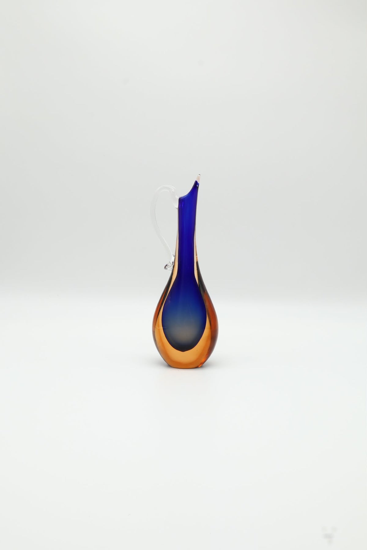 Murano Sommerso Glass Pitcher Vase – Italy, 1960s