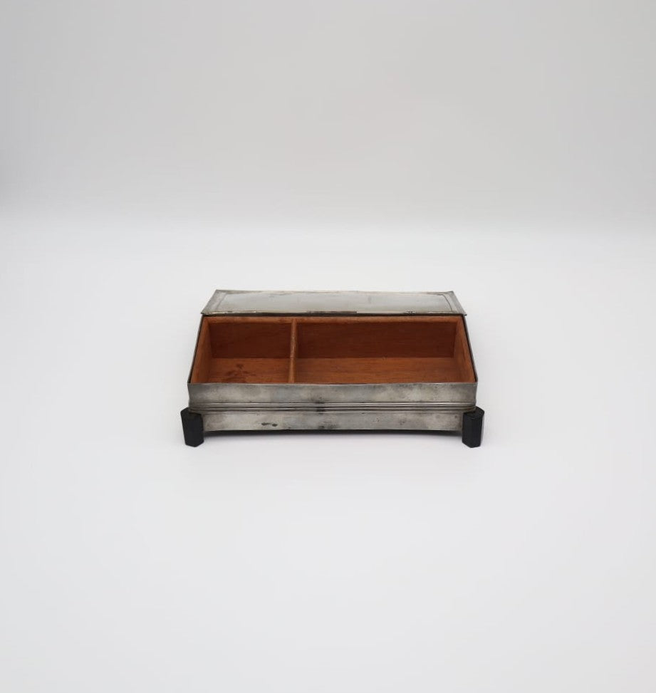 Antique George V Sterling Silver ‘Treasury’ Inkstand (c. 1910–1936)