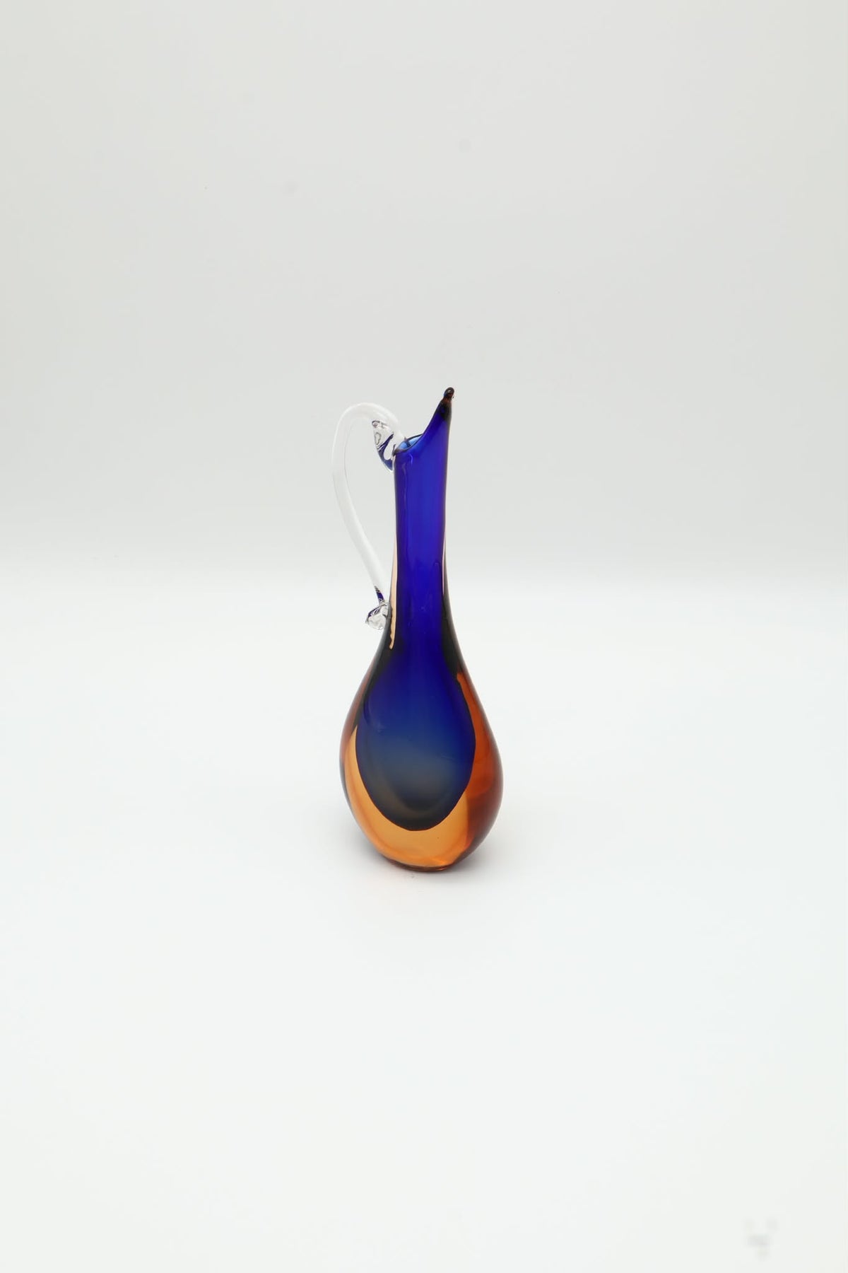 Murano Sommerso Glass Pitcher Vase – Italy, 1960s
