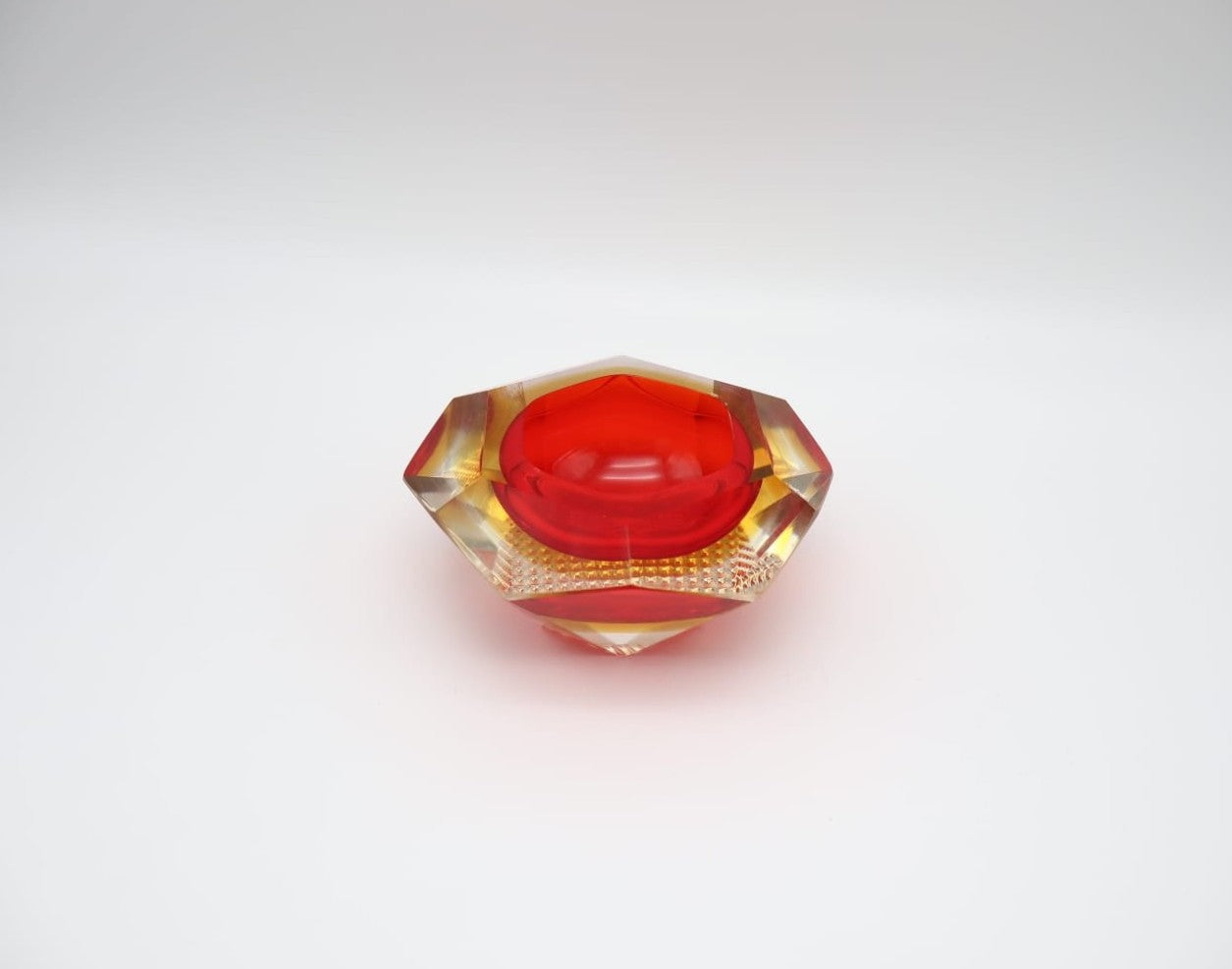 Mid-Century Murano Sommerso Glass Vide-Poche by Flavio Poli for Seguso, 1960s
