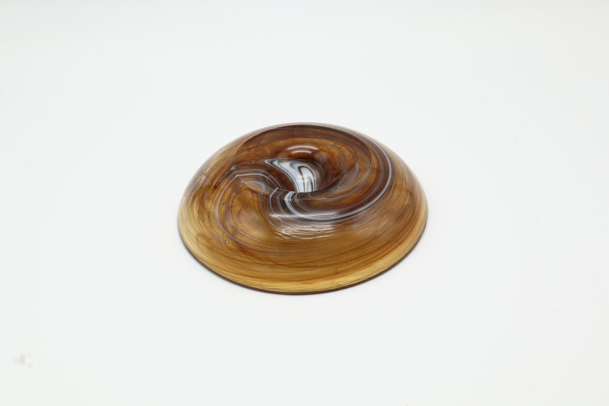 Vintage Model 868 Glass Bowl by Michael Bang for Holmegaard, Denmark (1975)
