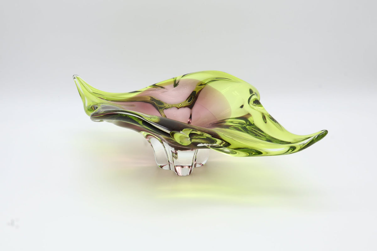 Mid-Century Sculptural Glass Bowl – Murano, Italy, 1960s