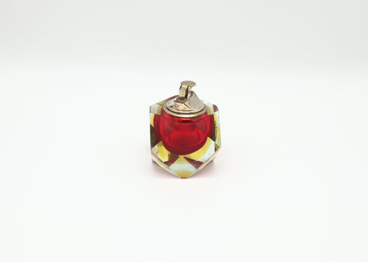 Vintage Murano Sommerso Glass Table Lighter – Italy, 1960s