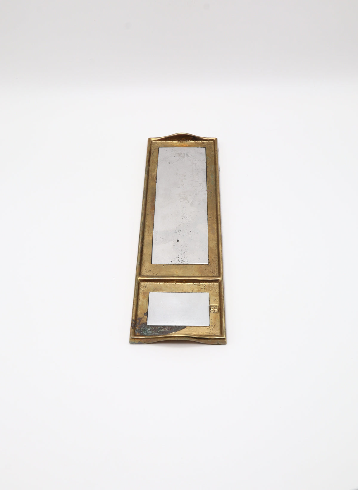 David Marshall Brutalist Brass & Aluminum Catchall Tray – Spain, 1980s – photo 3 of 6