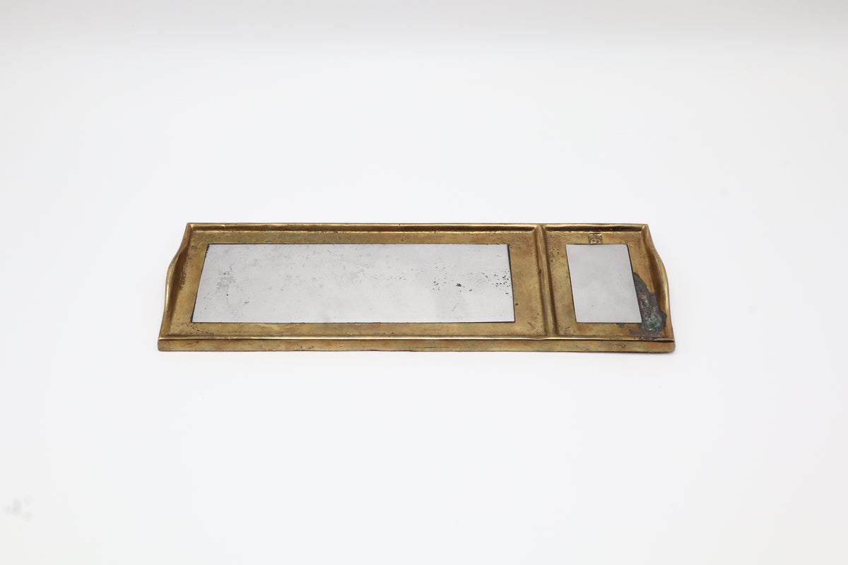 David Marshall Brutalist Brass & Aluminum Catchall Tray – Spain, 1980s – photo 2 of 6