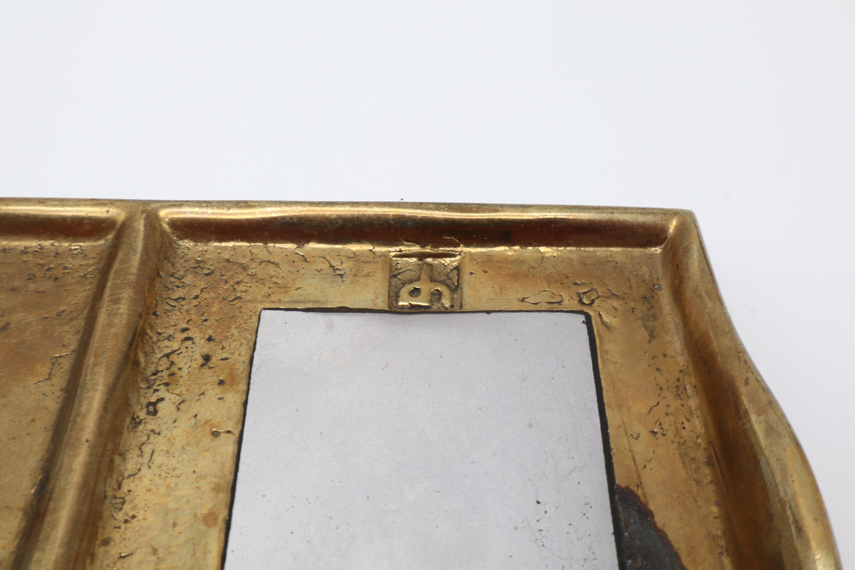 David Marshall Brutalist Brass & Aluminum Catchall Tray – Spain, 1980s – photo 4 of 6