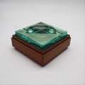 Fontana Arte Nile-Green Crystal Ashtray with Hidden Compartment (c. 1960s–70s)