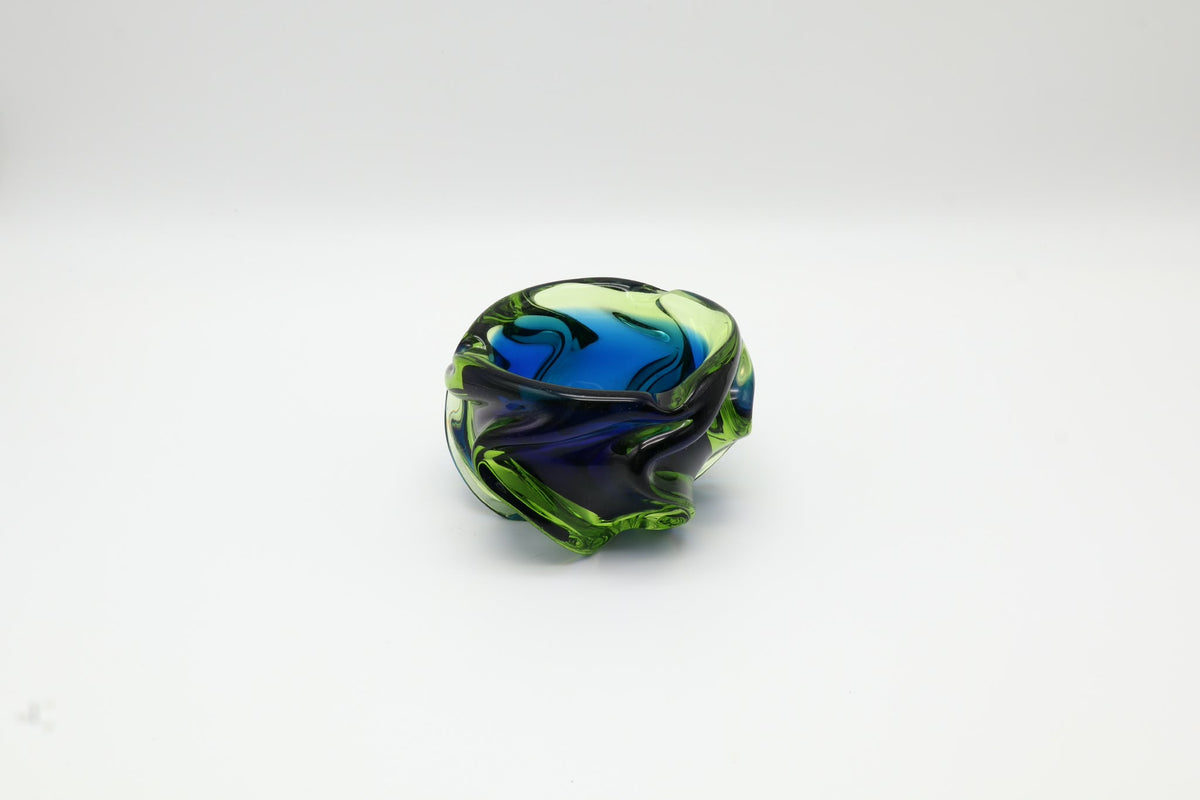 Mid-Century Murano Sculptural Glass Bowl – Italy, 1960s