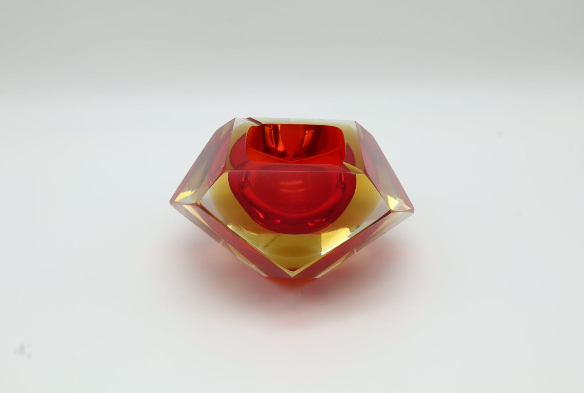 Flavio Poli for Seguso – ‘Sommerso’ Geode Bowl – Italy, 1960s