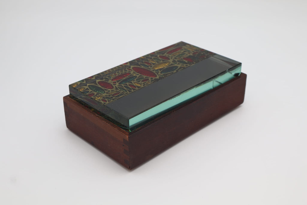 Erwin Burger 'Burger art glass' Box – Italië, ca. 1950