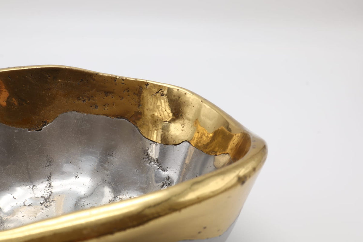 Brutalist Aluminum & Brass Vide-Poche by David Marshall (Spain, 1970s/1980s) – photo 5 of 6