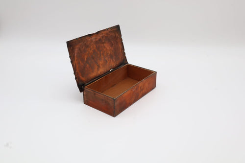 1920s Amsterdamse School Hammered Copper Box – The Netherlands