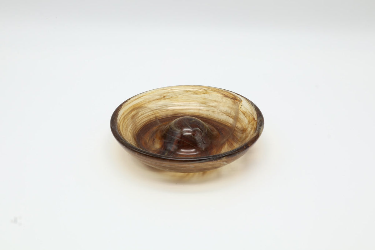 Vintage Model 868 Glass Bowl by Michael Bang for Holmegaard, Denmark (1975)