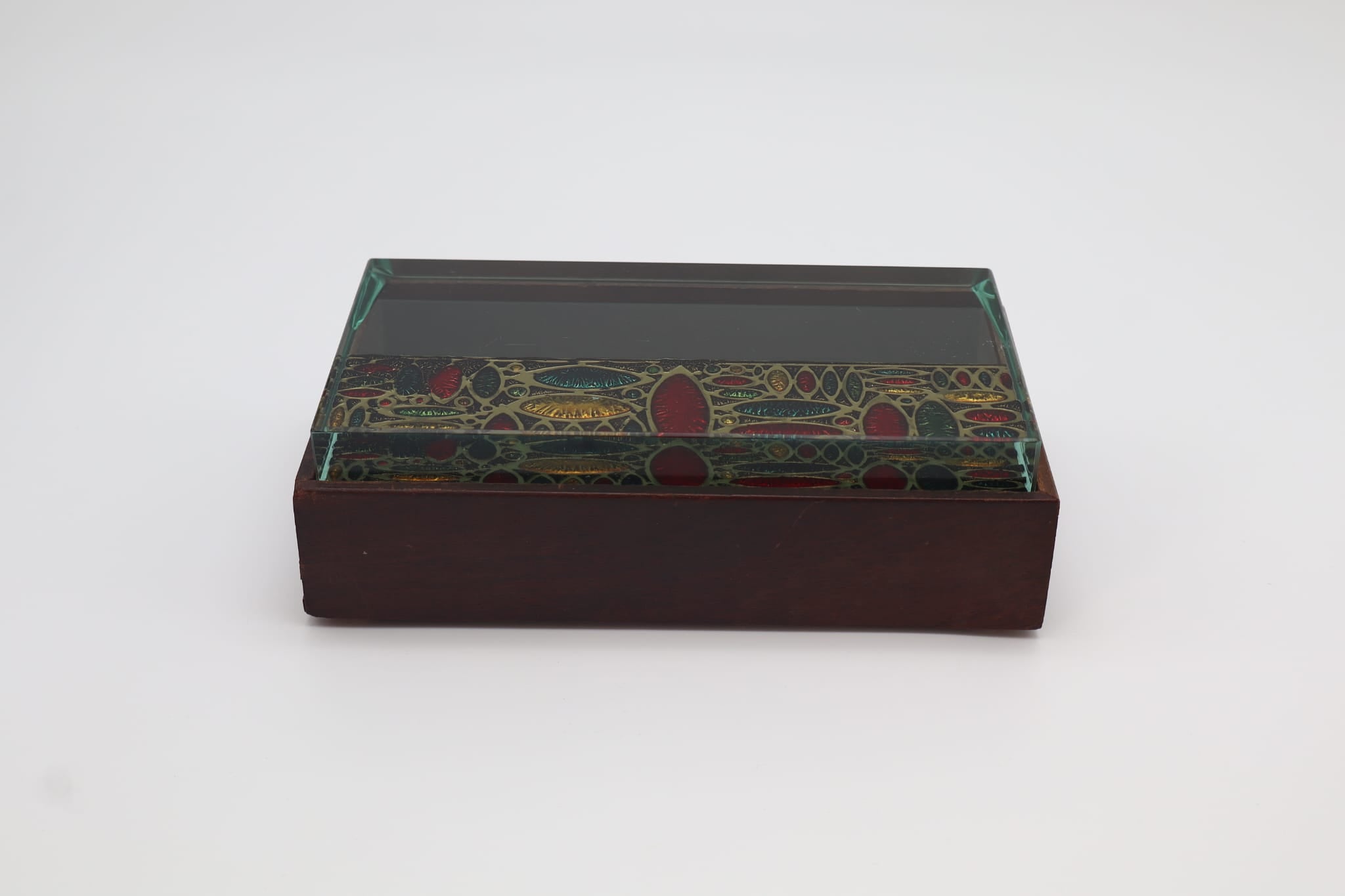 Erwin Burger 'Burger art glass' Box – Italië, ca. 1950