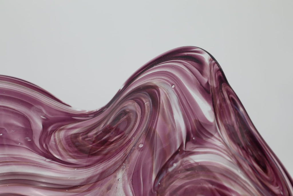 Mid-Century Bohemian Art Glass Centerpiece Bowl by Josef Hospodka for Chřibská – 1960s/1970s