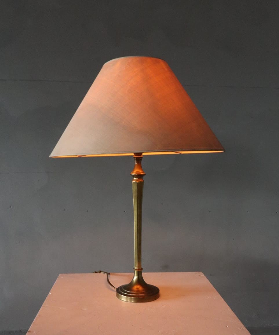 Kullmann Brass Table Lamp – The Netherlands, 1970s