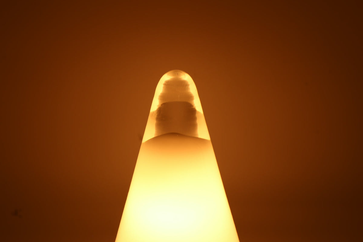 Vintage SCE 'TeePee' Opaline Glass Table Lamp – France, 1980s