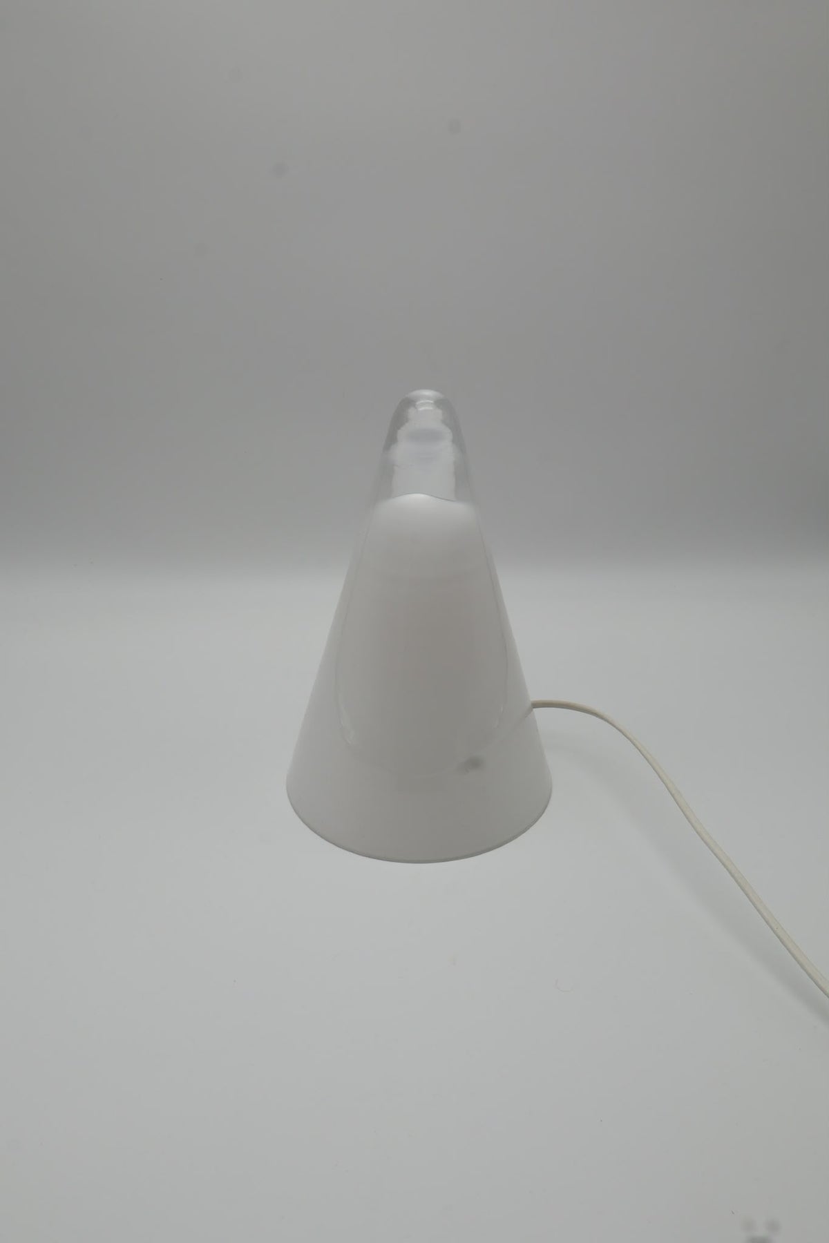 Vintage SCE 'TeePee' Opaline Glass Table Lamp – France, 1980s
