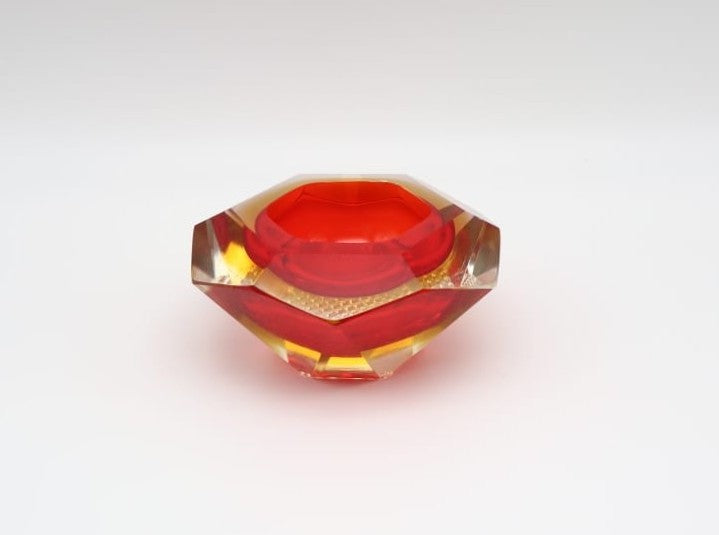 Mid-Century Murano Sommerso Glass Vide-Poche by Flavio Poli for Seguso, 1960s
