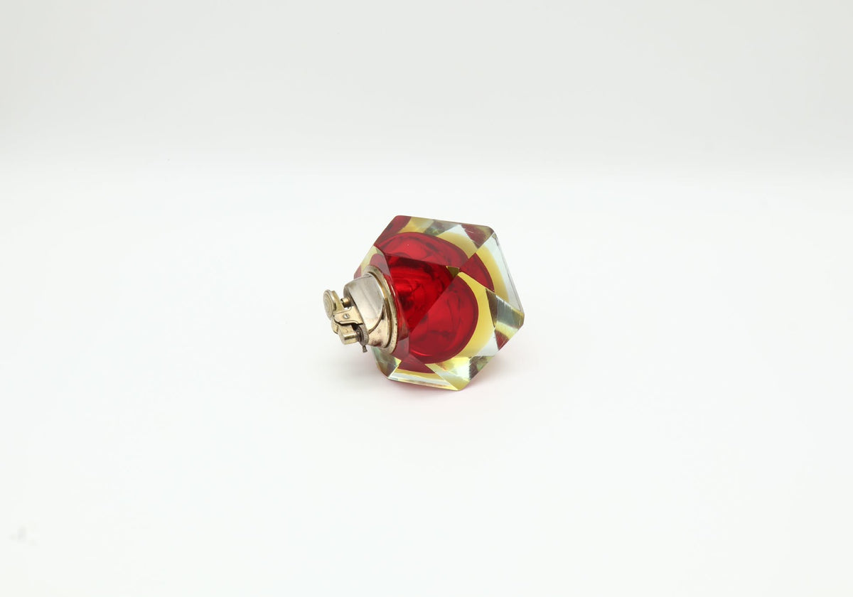 Vintage Murano Sommerso Glass Table Lighter – Italy, 1960s