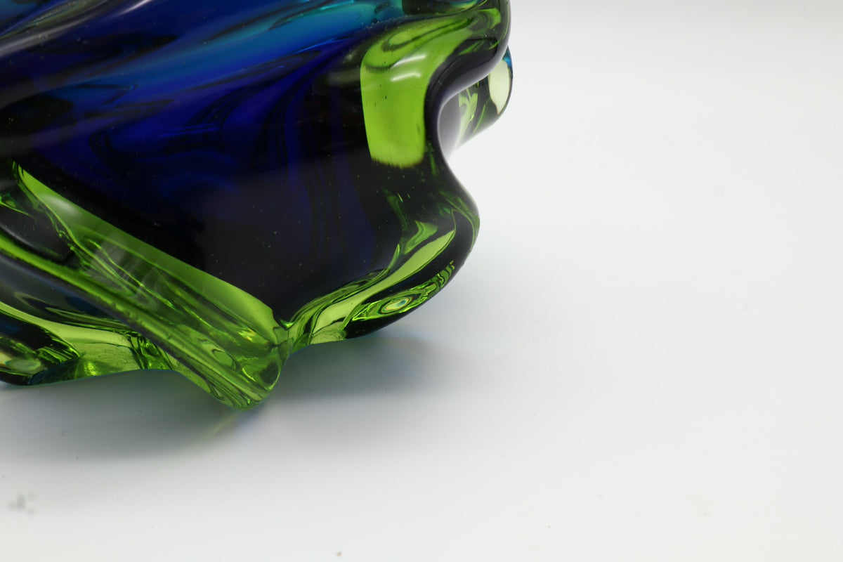Mid-Century Murano Sculptural Glass Bowl – Italy, 1960s